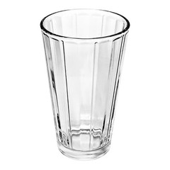 Libbey ABACUS Clear Vertical Cut Paneled Ribbed 16 OZ Glass Cooler NEW