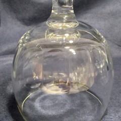 Cut Crystal Goblet Optic Panel Schooner Margarita Fish Bowl Glasses Set Of 4