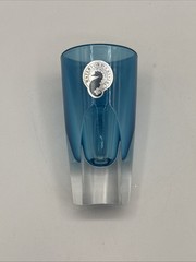 Waterford Crystal Eclipse Blue Shot Glass with Sticker 3.5″