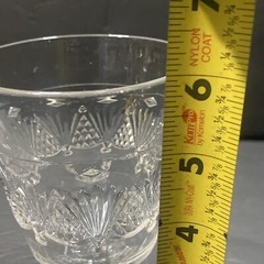 EAPG Unknown Manufacturer Diamonds And Fan Victorian Water Goblet C. 1880s