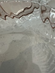 VTG Rosaline Pink (Swirl Optic) by CRISTAL D’ARQUES Set Of 6 Luncheon Plates