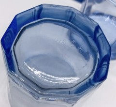 Anchor Hocking Essex Reflections Light Blue 10 oz On The Rocks 5 PC Glass Set