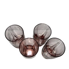 Vintage Set of 4 Libbey Glass Company Imperial Plum Cooler