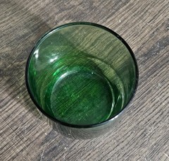 vintage Anchor Hocking Forest Green juice or lowball glass