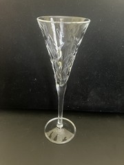 Royal Crystal Rock RCR LAURUS 6- Fluted Champagne Flute Glasses.
