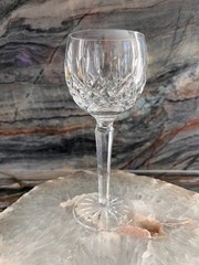 Vintage Waterford Lismore Irish Crystal Wine Hock Globe Shaped Wine Glass Signed