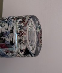 2 Rare Kurt Hammer Shot Glasses, Deer/Hunter & Grape Harvest Red Purple Germany