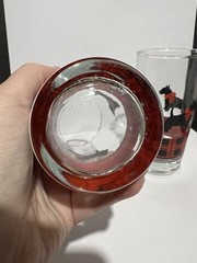 Anchor Hocking Fitz Scottie Dog Tartan Plaid Highball Glasses Set Of 2