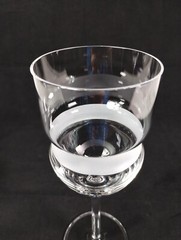 Vera Wang Wedgwood St. Tropez Wine Glasses Clear with Frosted Band Set of 6