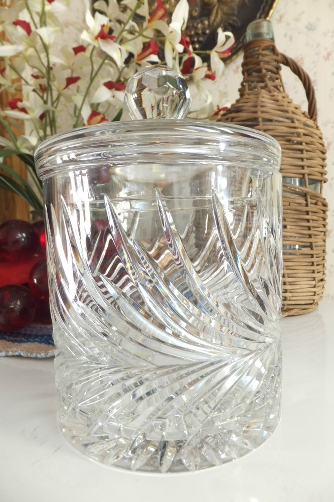 Crystal Biscuit Jar, Beautiful!
