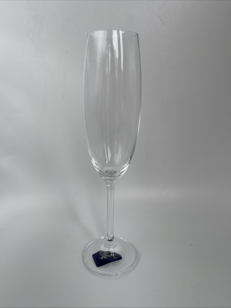 NWT Mikasa Julie Champagne Flute Glass Crystal Mint