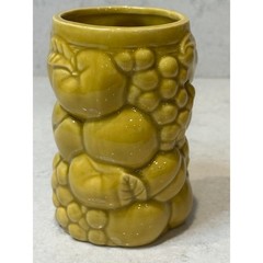 Vintage Ceramic Majolica Fruit Glasses Set of 2