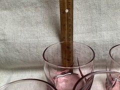 VTG Set of 4 Libbey Old Fashioned Imperial Plum Whiskey Glasses Tumblers 8 oz