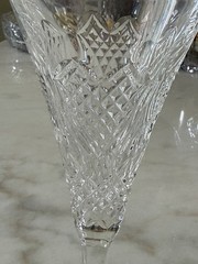 Pair of Waterford Crystal Wedding Heirloom Champagne Flutes 10.25″ Tall – NEW