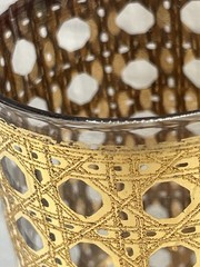 Vintage MCM “CANNELA” 22k Gold Highball Glasses (set Of 14)