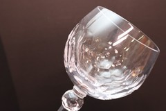 Waterford Crystal Curraghmore Balloon Hock Wine Set 2 Glasses Oversized Goblet