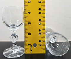 (8) Import Assoc Claudia Cordial Glasses Set Vintage Ball Stemware Bar Retro Lot