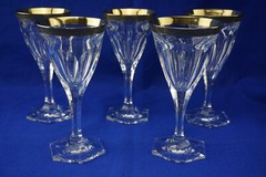 Moser Adela Melikoff (5) Red Wine Glasses, 6 5/8″ (Lot B) (S9)