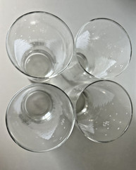 Frosted Winter Scene Tall Clear Drinking Glasses Barware 14 oz Set Of 4