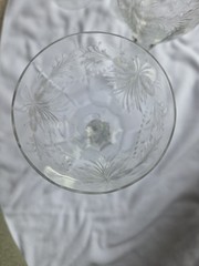 Vintage Heisey Water Goblets Wine Glasses 8.5 Inches Tall Set Of 4