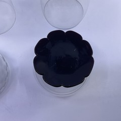 Vintage Westin Black Lily Pad Base Glasses – Set of 6