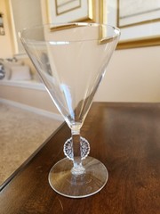 Vintage Lalique Rene’ mulhouse frosted wineglass. Perfect condition