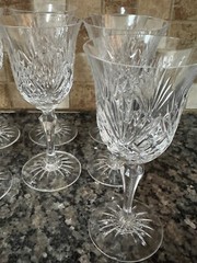 Set of seven ( 7) Miller ROGASKA Crystal 7” wine/Water glasses