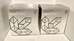 SCHOTT-ZWIESEL 8 CONCORD GOLD 4)WATER GOBLETS,4)Wine Glasses w Box,Germany 91-94