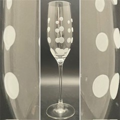 Mikasa Cheers Etched White 4pc Champagne Flutes/Wine Glasses China 9.75″t 8oz