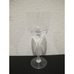 Set (6) Rosenthal Studio Linie Iris Frosted Stem Crystal White Wine Glasses