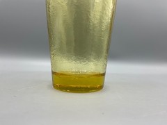 Fire and Light Recycled Glass 16 oz Tumbler Drinking Glass Citrus Yellow 6” Tall