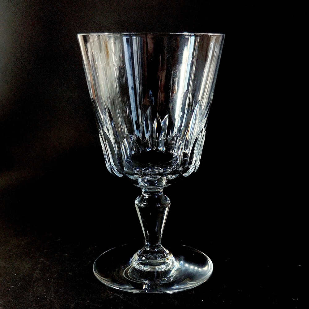 BACCARAT BIARRITZ TALL WATER GLASS, Hand Cut Lead Crystal, 6″, 10 Oz, FRANCE
