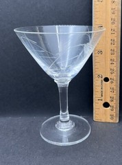 Sasaki Etched Crystal Glassware 1950s Wheat Pattern Choice of Style Replacement
