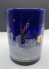 1- Noritake Cobalt Blue Twas The Night Before Christmas Old Fashioned
