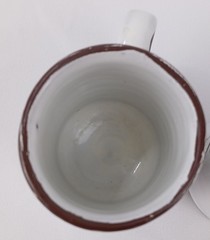 Set of 2 Hand-Painted Folk Art Espresso Cups – Small Ceramic, Floral Design