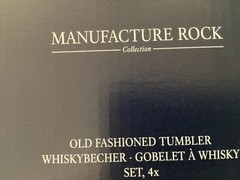 Villeroy & Boch 4 Old Fashioned Crystal Glass Whisky Gobelets