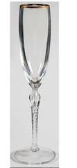 Lenox Millennium Edition Monroe ( Gold Trim) Fluted Champagne Set of TWO