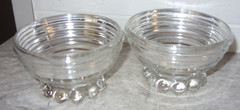 Anchor Hocking Manhattan Clear Glass 6 Sherbet Champagne Glasses Dessert Dishes