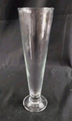 (Set of 4) Vintage 11″ Tall Pilsner Beer Glasses Flutes , Clear, Tapered