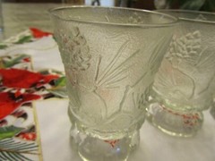 Ponderosa Pine footed glasses (Set of four) GA-A-29