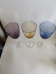 Lenox GEMS Colorful Wine Glasses Fine Crystal Jewel Tone Tall Stem
