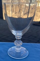 Lalique Crystal Saint Hubert Bordeaux Wine Goblet 5 1/4 Inches France Mint!