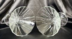 Set Of 2~Cellini~Martini Glasses~Clear Crystal~6”