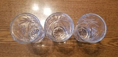 7 Early American Prescut Tumblers Anchor Hocking 4 oz Juice Glasses 4″x2.5” EAPC