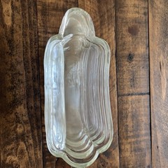 Vintage Indiana Glass BANANA SPLIT Clear Dishes SOLD IN A SET OF SIX