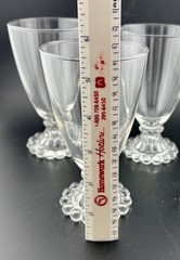 Vintage Anchor Hocking Boopie Bubble Bottom Glasses 5-1/2″ Tall Set Of 4