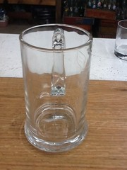 VTG Gold Wing GL1500 Motorcycle Large Glass Beer Stein Mug RARE