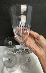 5 Tiffin Silhouette Clear Stem Iced Tea Footed Tumbler/Goblet(s)