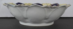 RS Prussia Heavy Cobalt Gold Roses Mold 90 Bowl