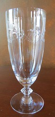 Tiffin Franciscan Cloverleaf Cut #17453 Stem Clear Iced Tea Footed Tumbler(s)